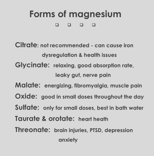 best form of magnesium for muscle relaxation